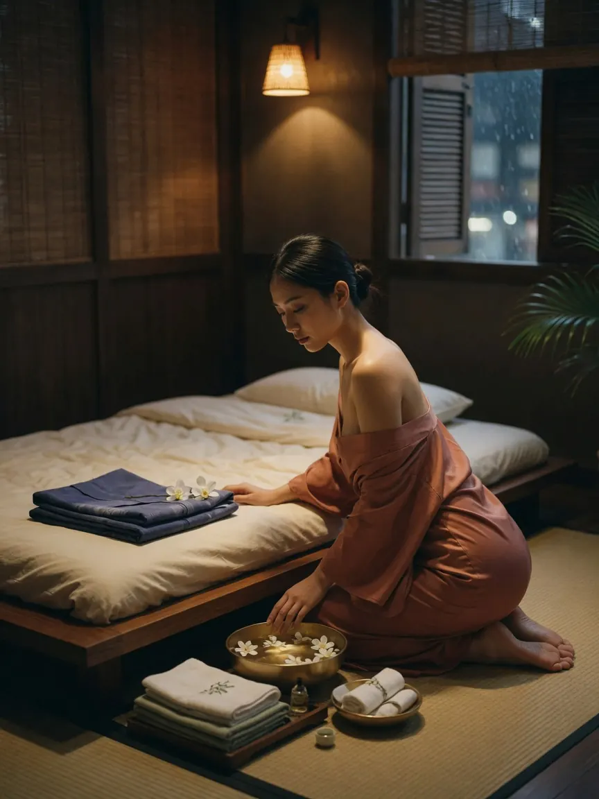 Quiet corner of a studio where erotic massage prices Singapore is booked by appointment